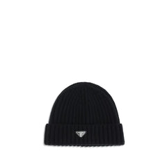 Prada Black Wool Oves Aries Beanie - M