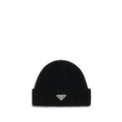 Prada Black Wool Oves Aries Beanie - M