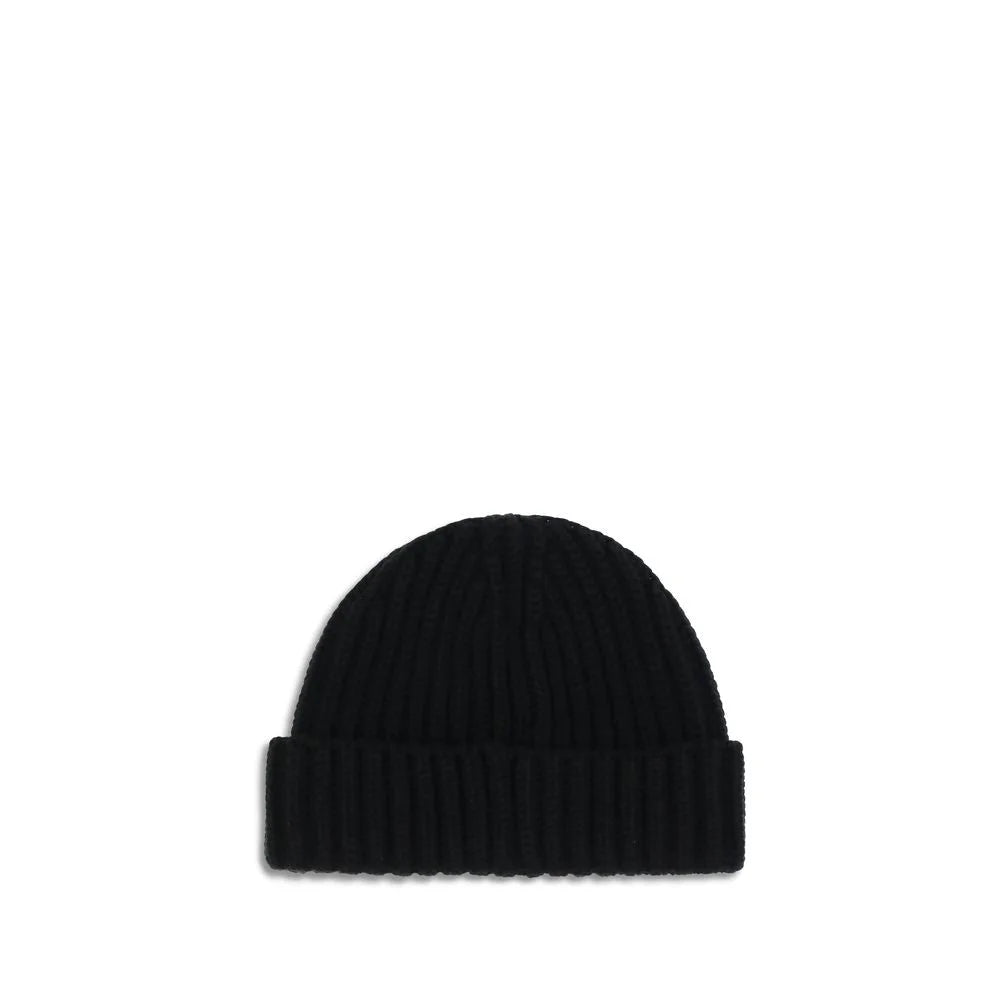 Prada Black Wool Oves Aries Beanie - M