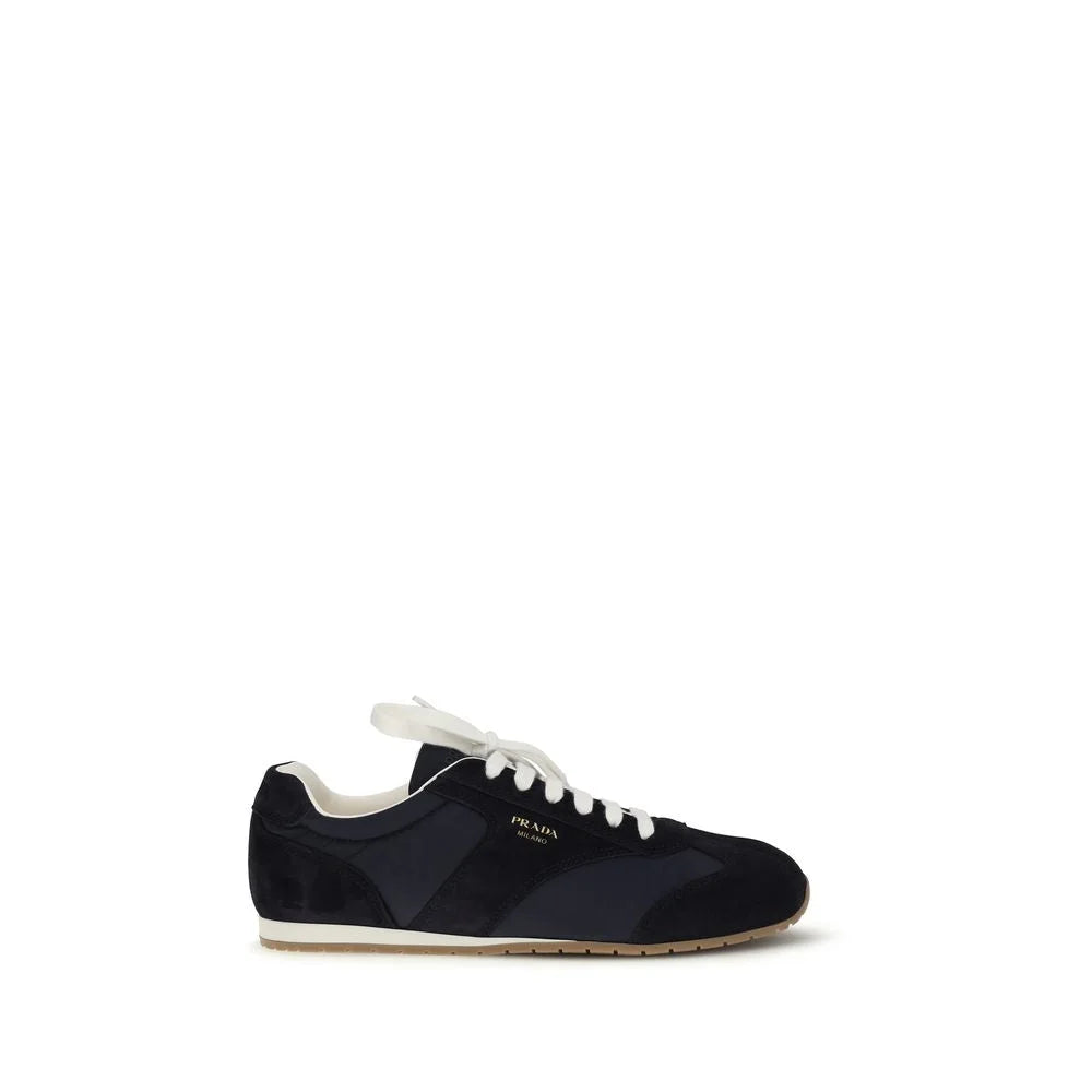 Prada Blue Calf Leather Bos Taurus Low Top Sneakers - EU39.5/US6.5