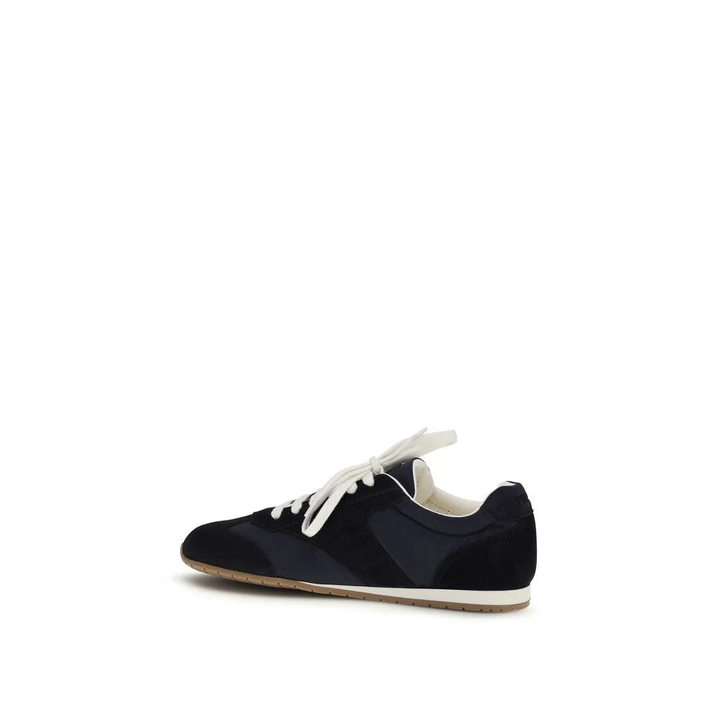 Prada Blue Calf Leather Bos Taurus Low Top Sneakers - EU39.5/US6.5