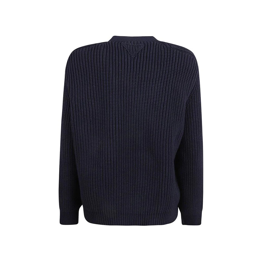 Prada Blue Cotton Cardigan - 40
