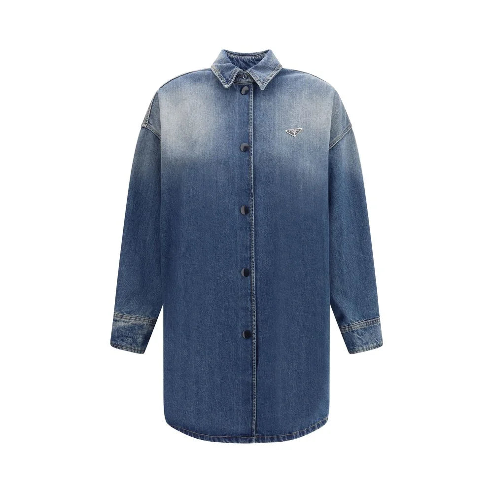 Prada Blue Cotton Denim Jacket - IT40 | M