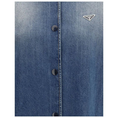 Prada Blue Cotton Denim Jacket - IT40 | M