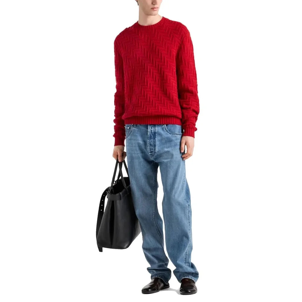 Prada Blue Cotton Straight-Leg Jeans - W30