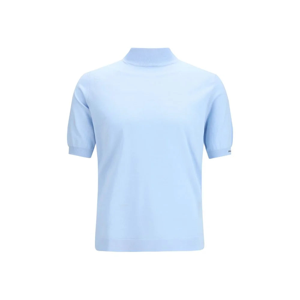 Prada Blue Cotton Sweatshirt