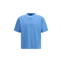 Prada Blue Cotton T-Shirt - XL