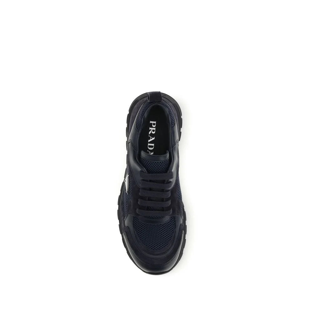 Prada Blue Fabric Athletic Sneakers - EU41.5/US8.5