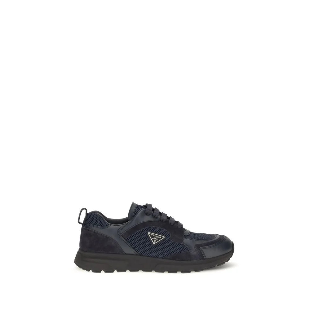 Prada Blue Fabric Athletic Sneakers - EU41.5/US8.5