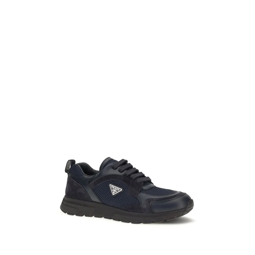 Prada Blue Fabric Athletic Sneakers - EU41.5/US8.5