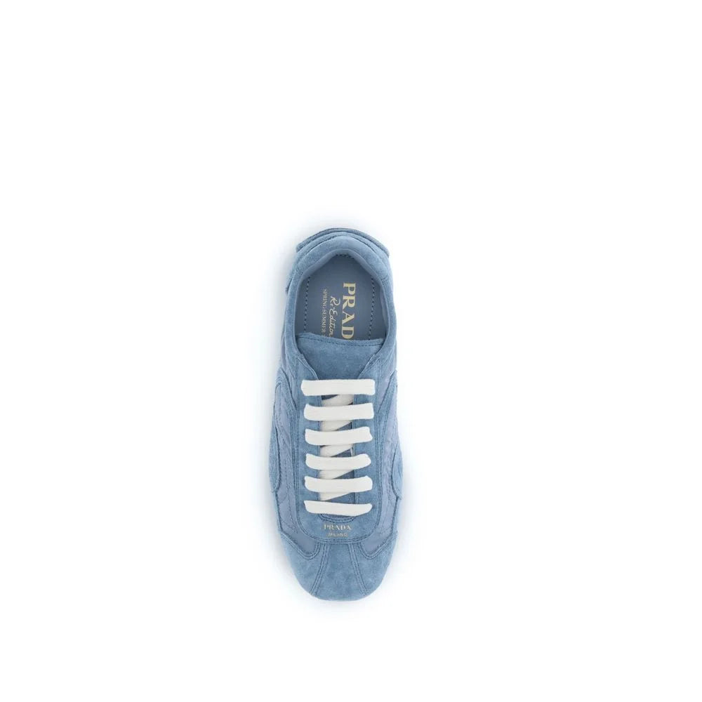 Prada Blue Lamb Ovis Aries Aries Athletic Sneakers - EU38.5/US8.5