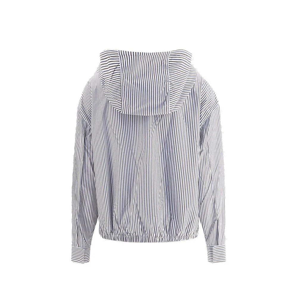 Prada Blue Polyamide Bomber - 42