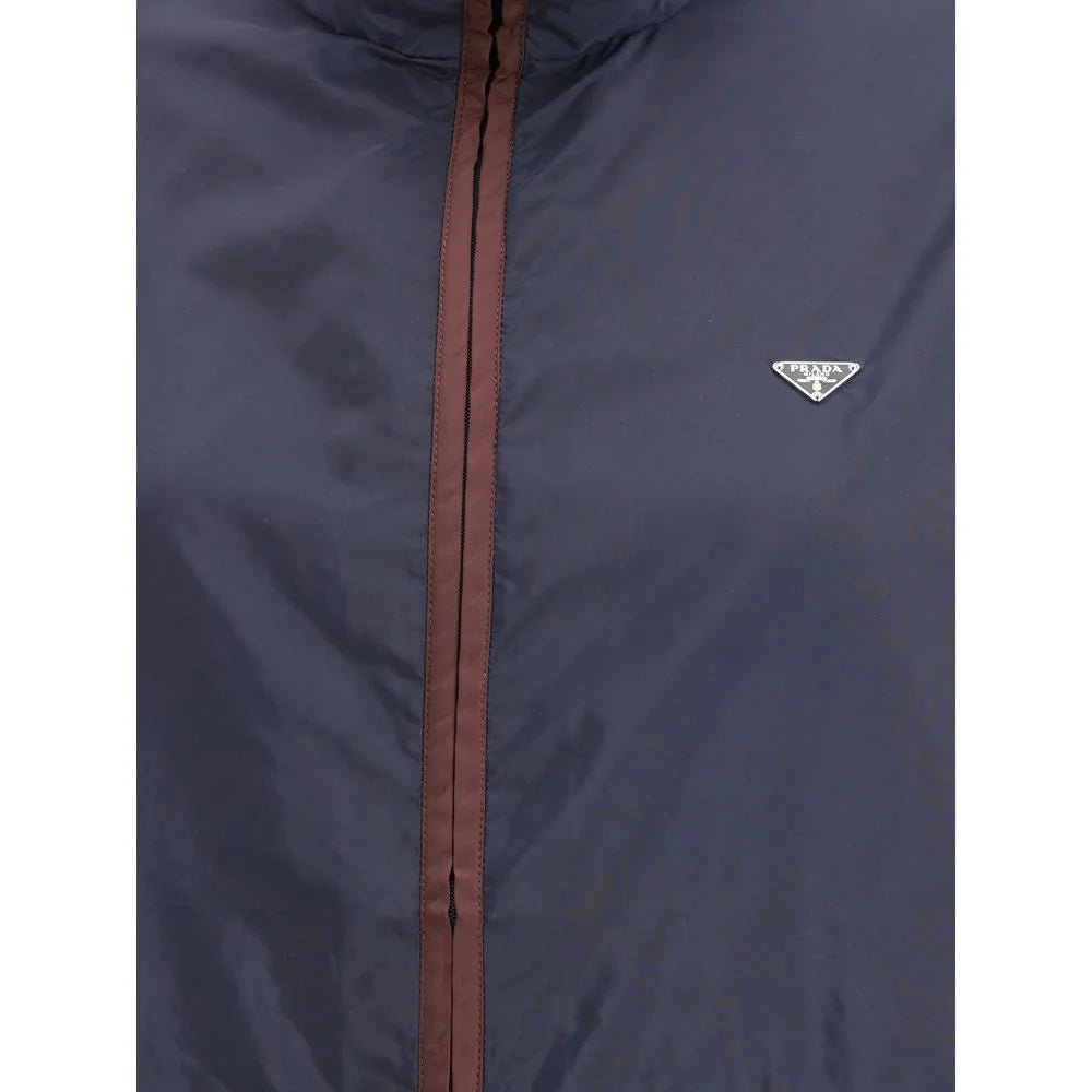 Prada Blue Polyamide Shell Jacket - IT40 | M