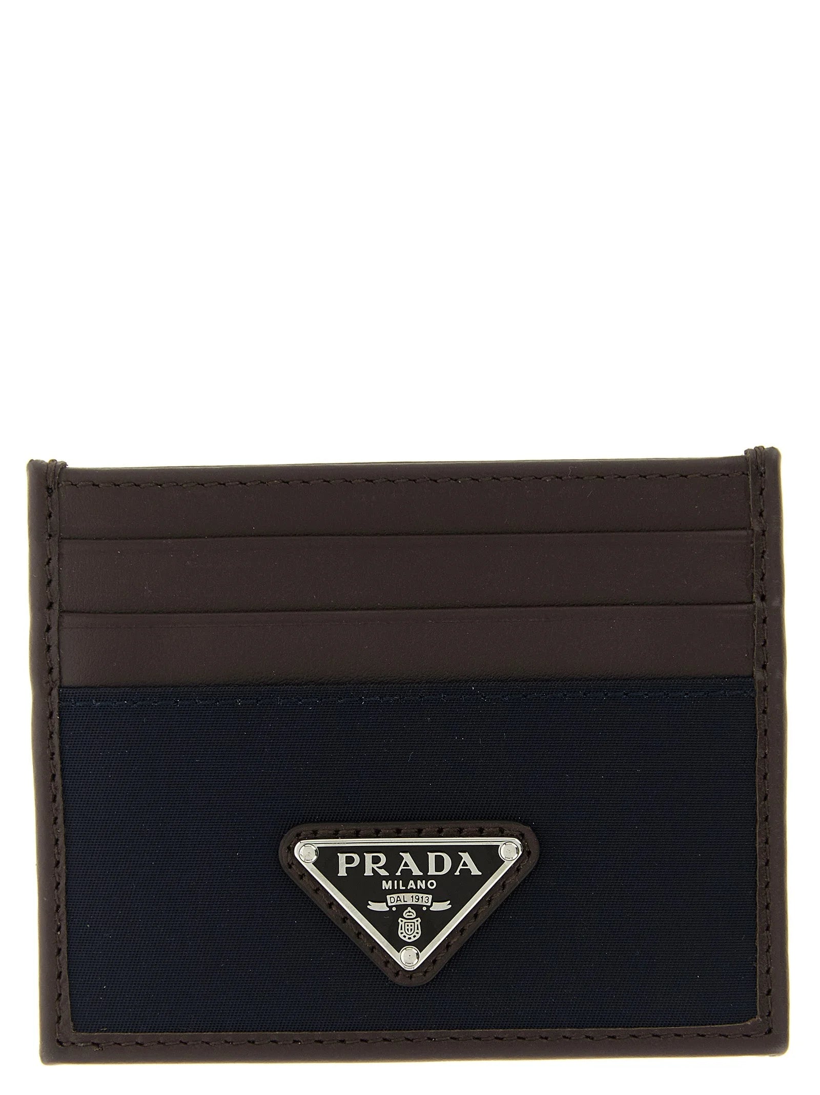 Prada Blue Recycled Polyamide Cardholder