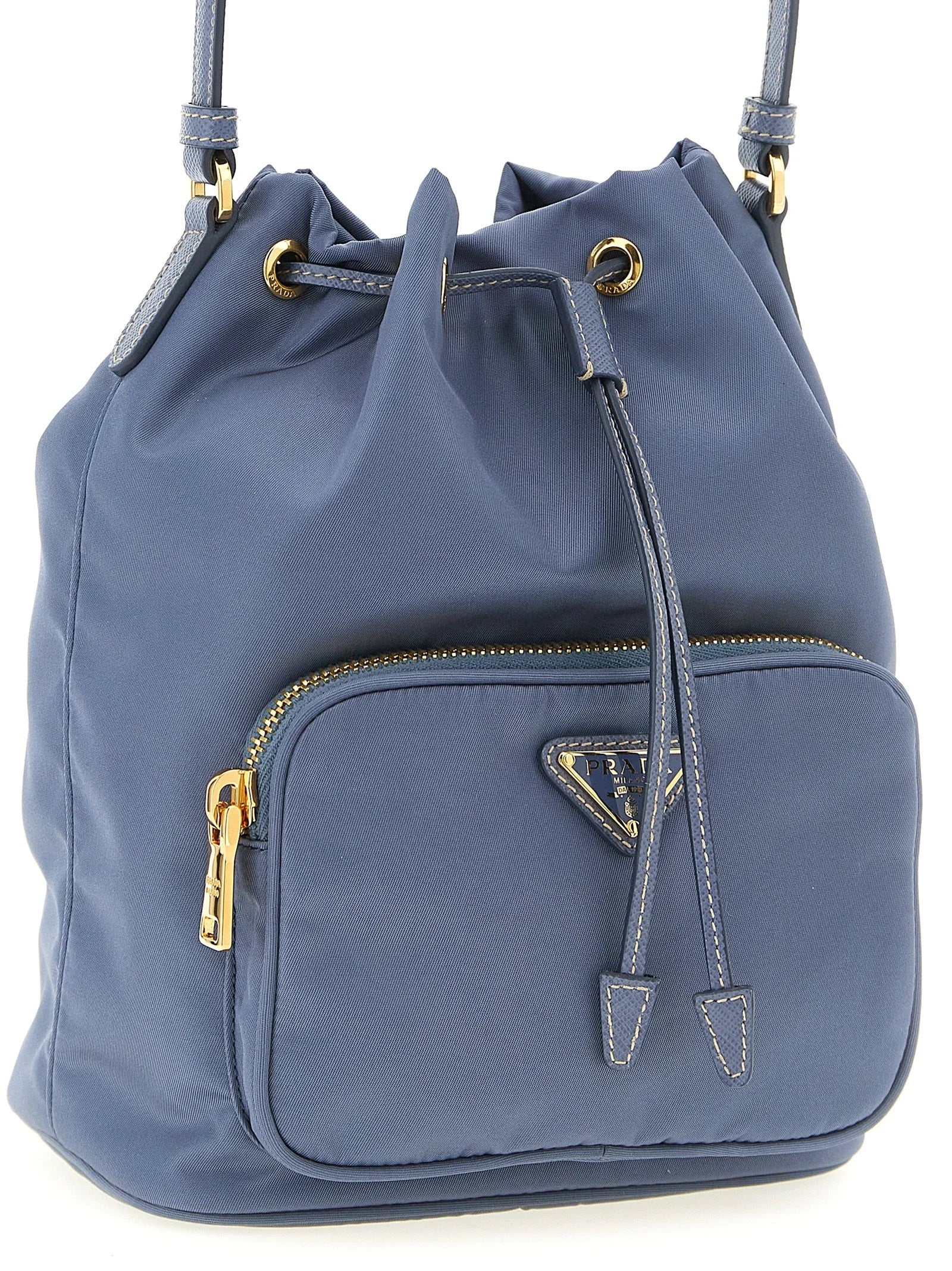 Prada Blue Recycled Polyamide Handbag