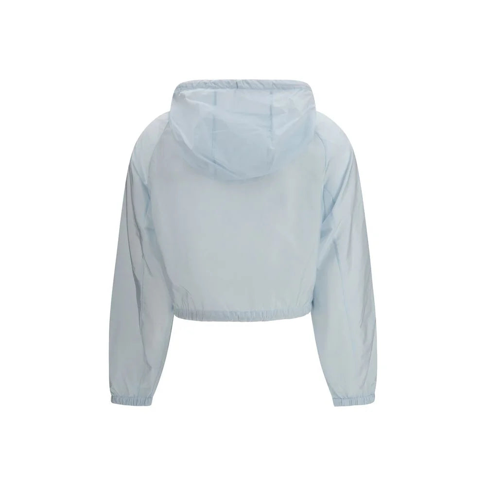 Prada Blue Recycled Polyamide Shell Jacket
