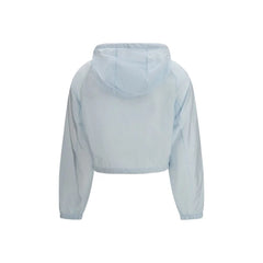 Prada Blue Recycled Polyamide Shell Jacket