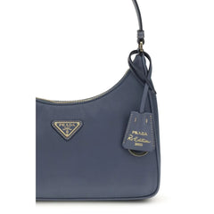 Prada Blue Recycled Polyamide Shoulder Bag