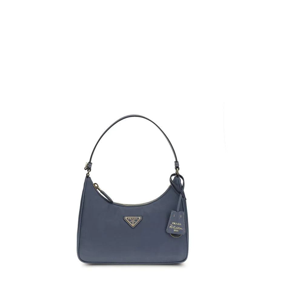Prada Blue Recycled Polyamide Shoulder Bag