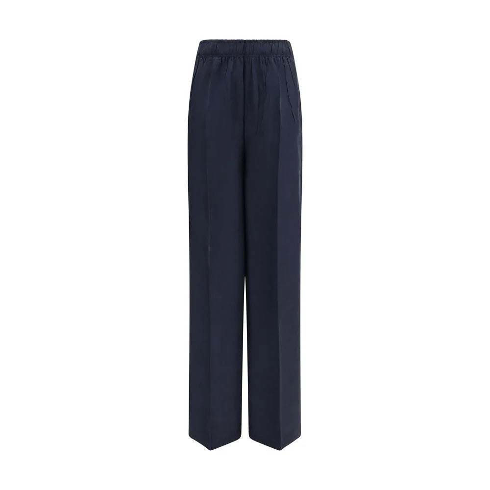 Prada Blue Silk Casual Pants - IT40 | M
