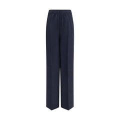 Prada Blue Silk Casual Pants - IT40 | M