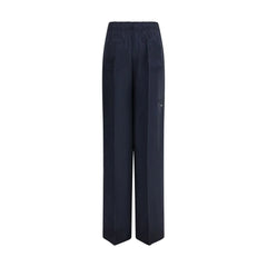 Prada Blue Silk Casual Pants - IT40 | M