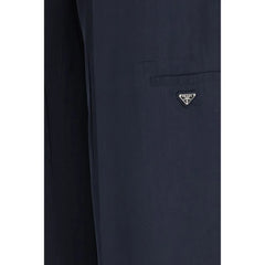 Prada Blue Silk Casual Pants - IT40 | M