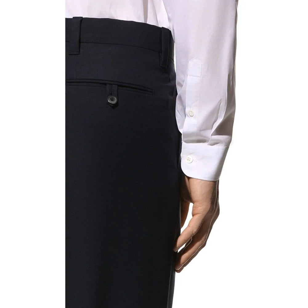 Prada Blue Wool Dress Pants - IT50 | L