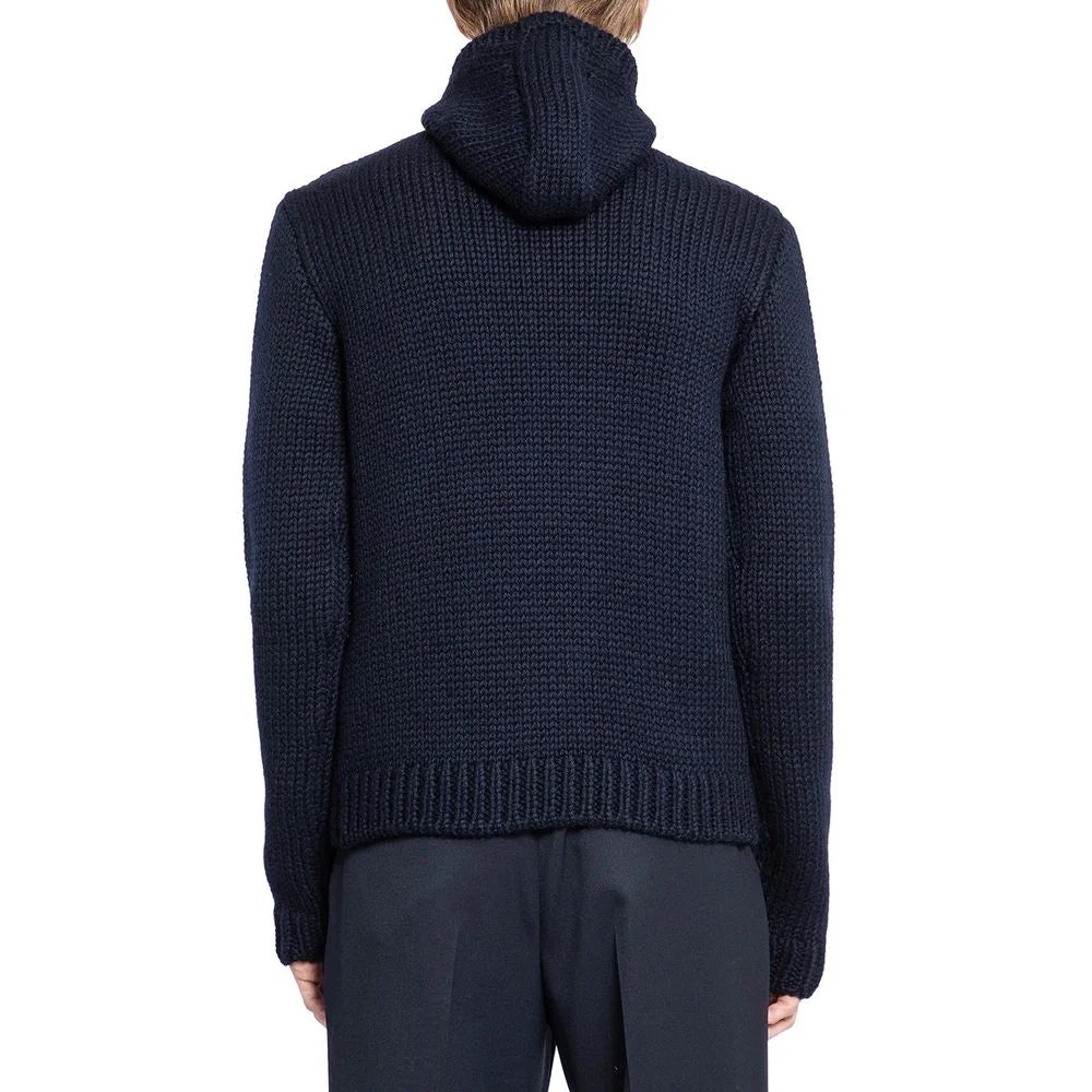 Prada Blue Wool Turtleneck