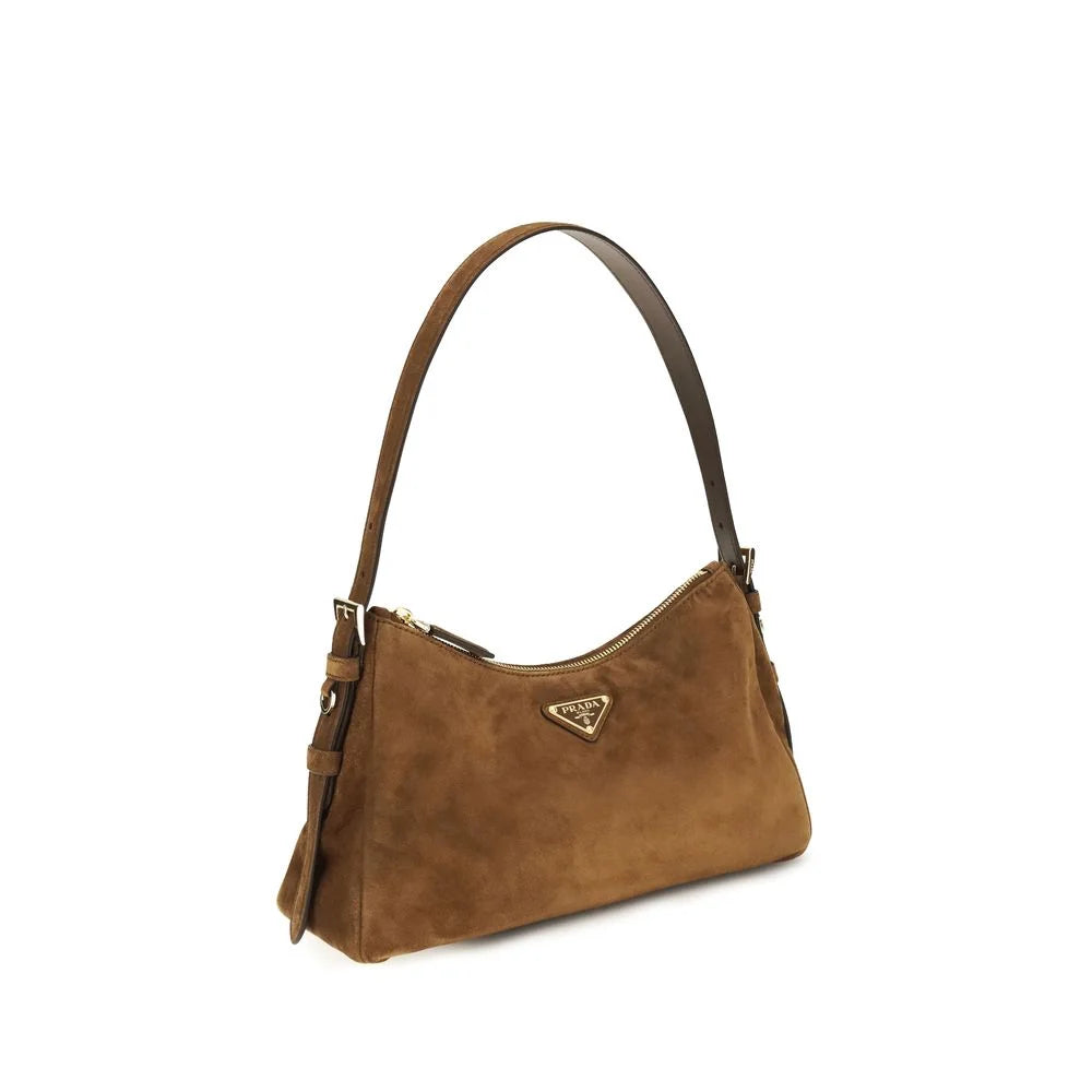 Prada Brown Calf Leather Bos Taurus Backet Bag