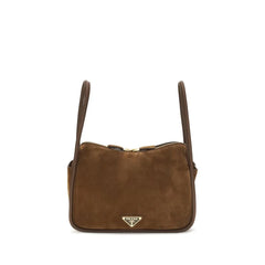 Prada Brown Calf Leather Bos Taurus Handbag