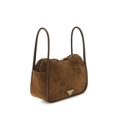 Prada Brown Calf Leather Bos Taurus Handbag