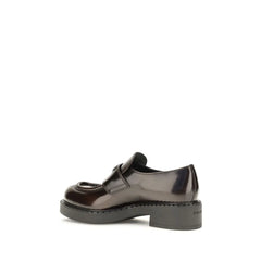 Prada Braune Slip-On Loafer aus Kalbsleder Bos Taurus