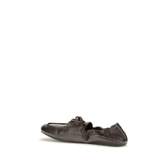 Prada Brown Calf Leather Bos Taurus Slip-On Loafers - EU40/US7