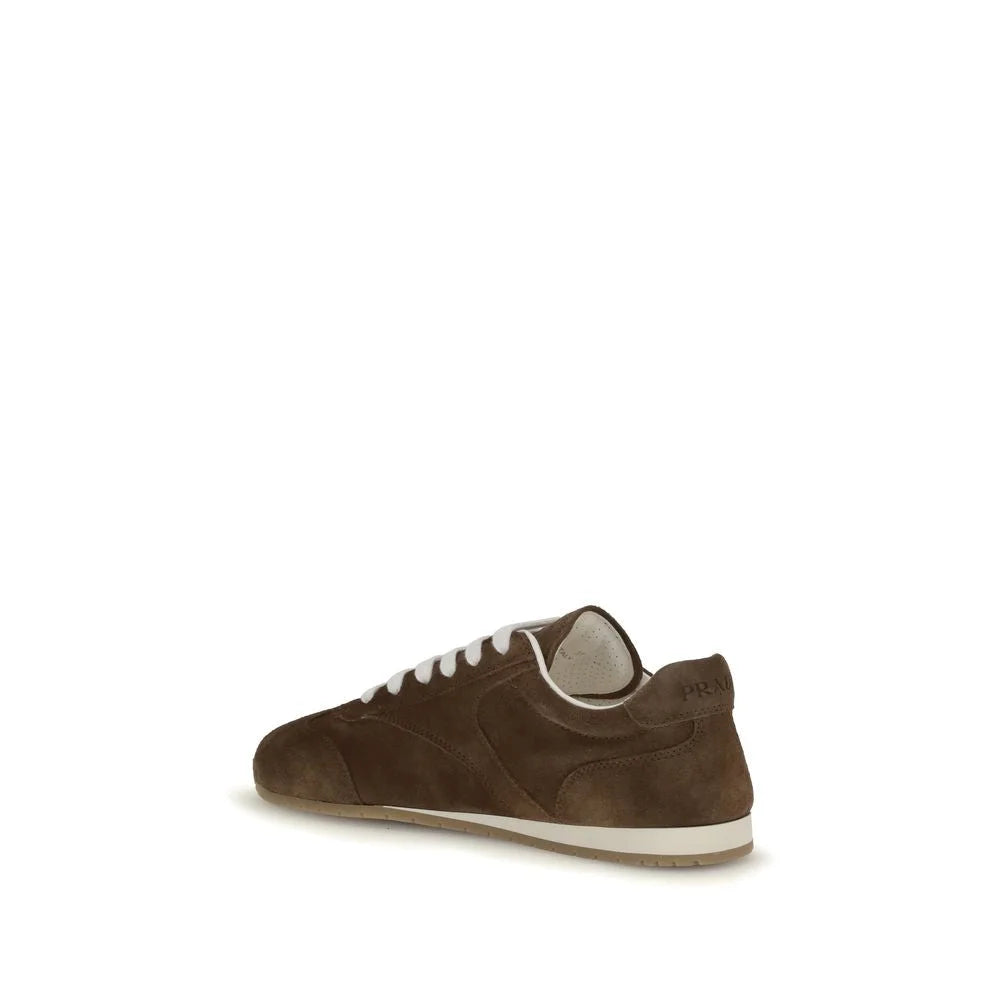 Prada Brown Calf Leather Bos Taurus Sneakers - EU36.5/US6.5