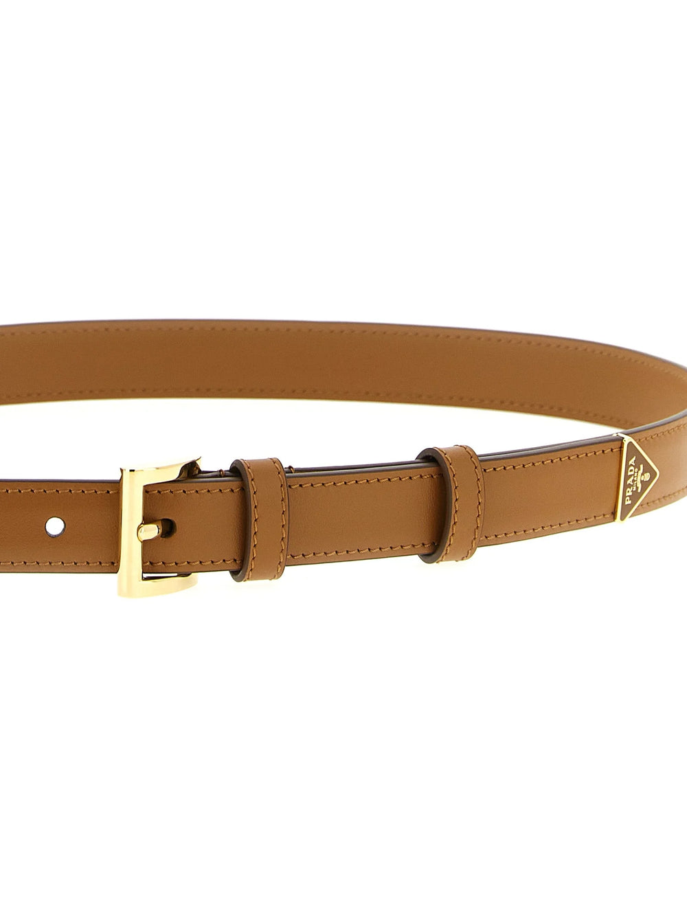 Prada Brown Calfskin Regular Belt - 90 cm / 36 Inches