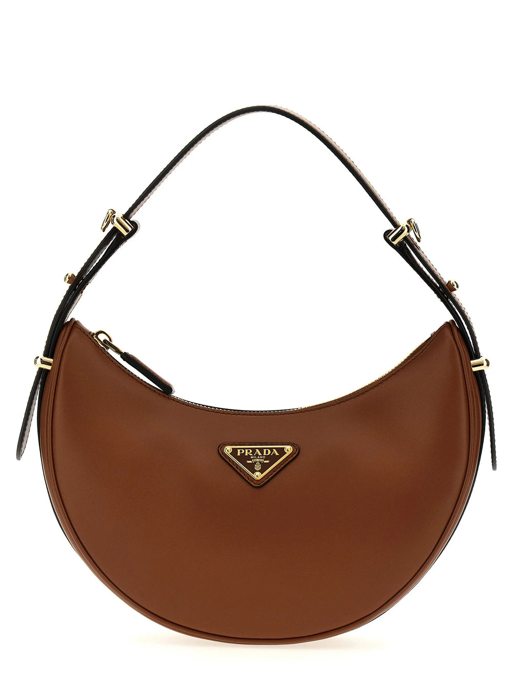 Prada Brown Calfskin Shoulder Bag