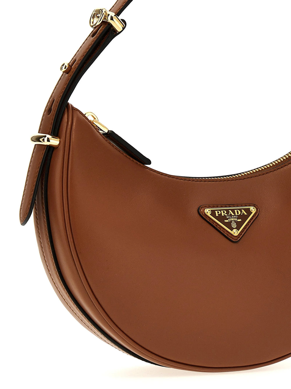 Prada Brown Calfskin Shoulder Bag