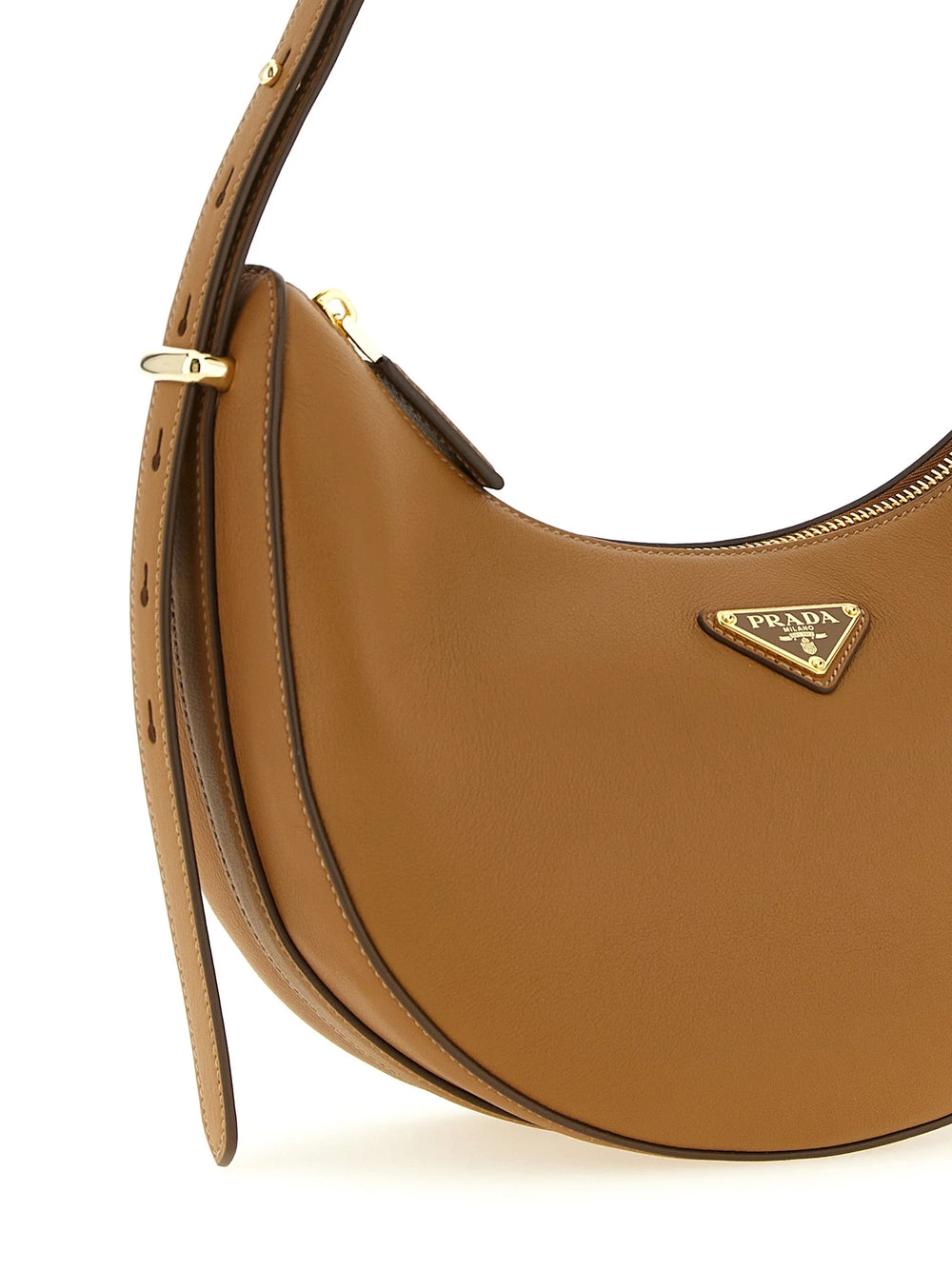 Prada Brown Calfskin Shoulder Bag