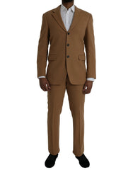 Prada Brown Cashmere 2 Piece Single Breasted Suit - Pant Suits