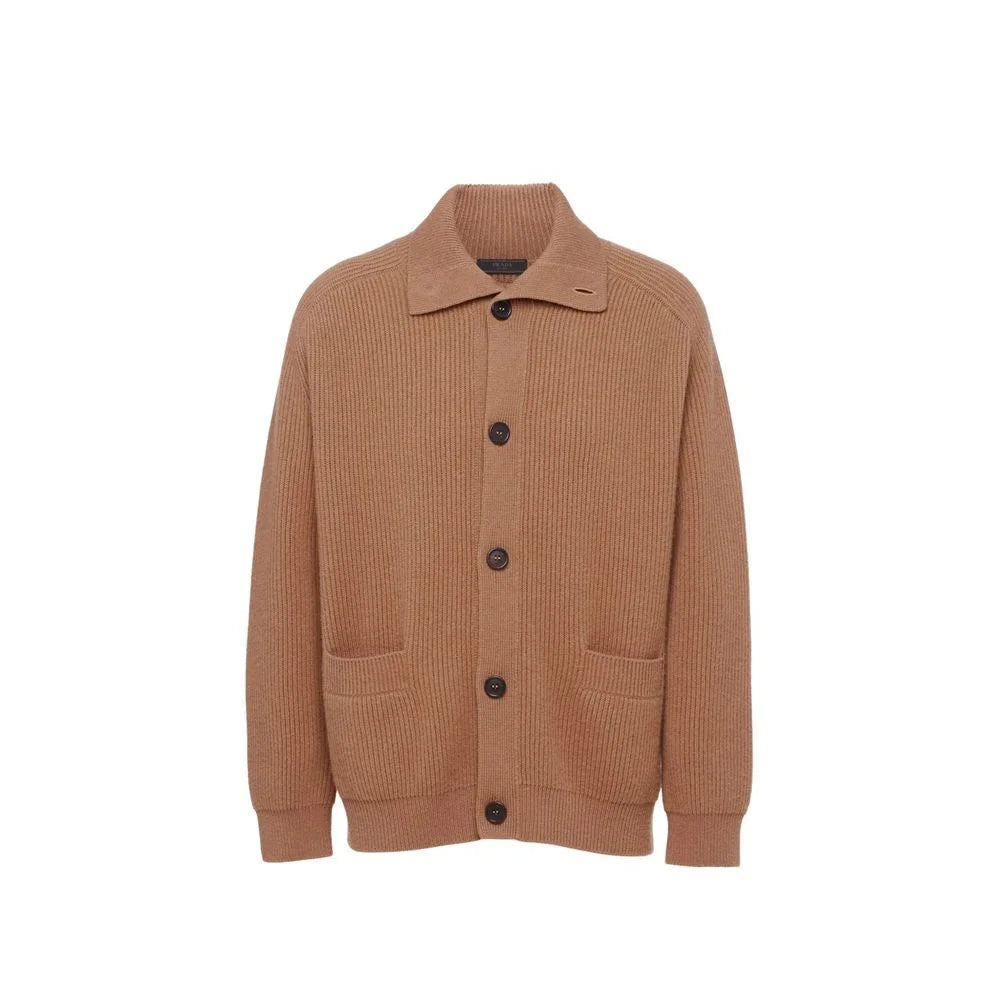 Prada Brown Cashmere Cardigan - 48 | M