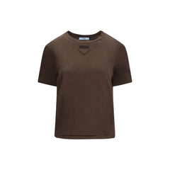 Prada Brown Cotton T-Shirt - M