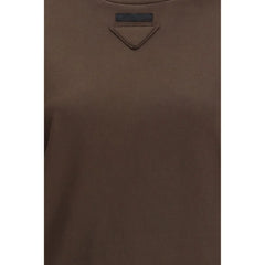Prada Brown Cotton T-Shirt - M