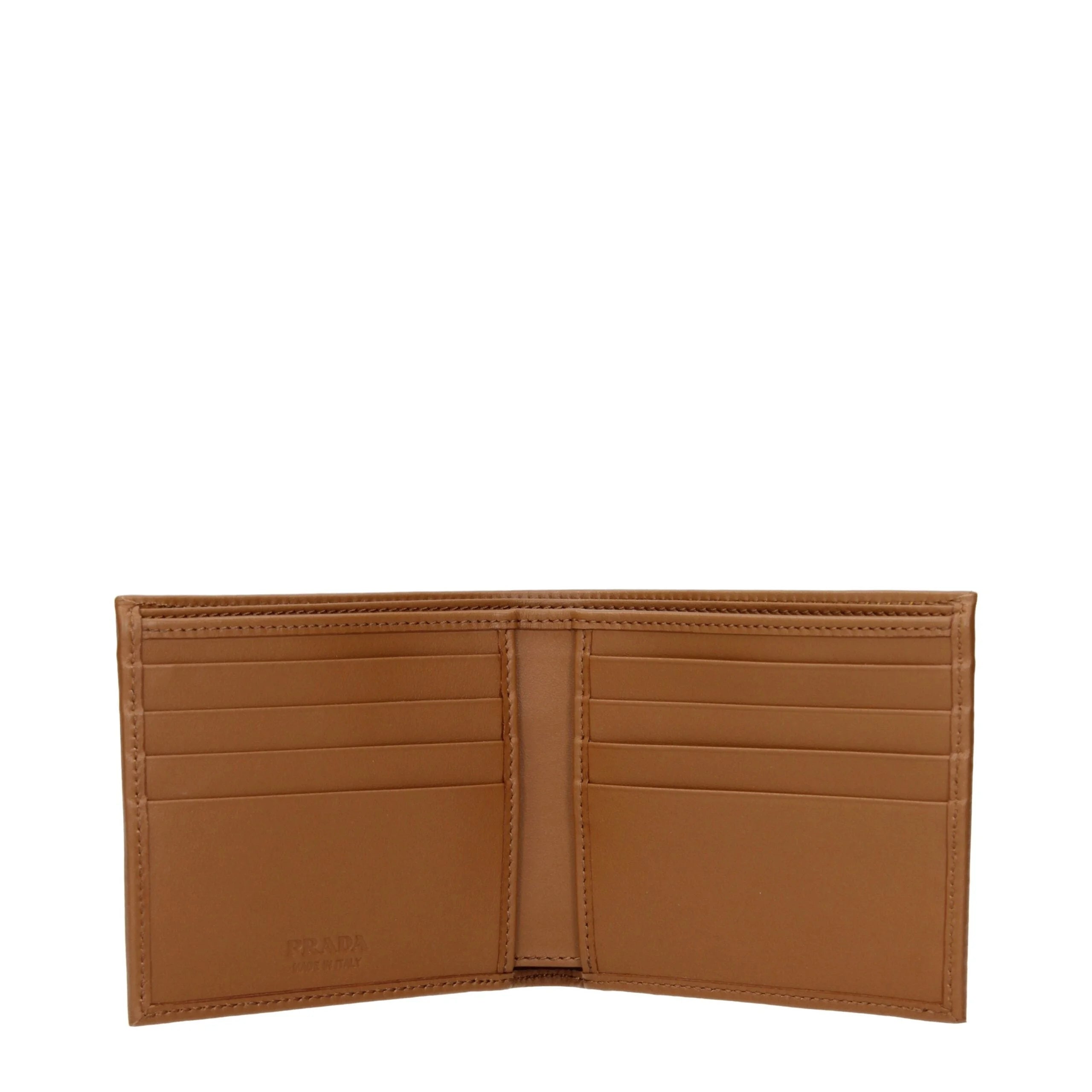 Prada Brown Fabric Wallets