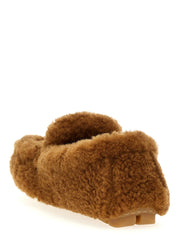 Prada Brown Lamb Leather Slip-On Loafers - EU36/US6