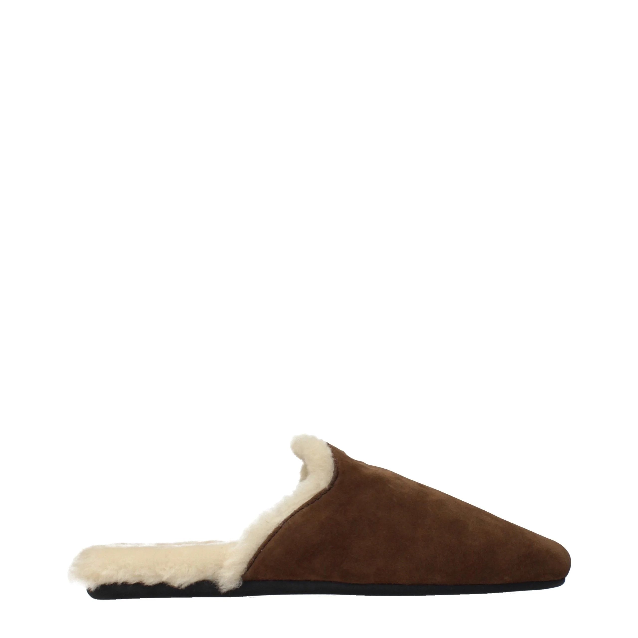 Prada Brown Leather Slippers - EU36.5/US6.5