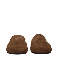 Prada Brown Leather Slippers - EU36.5/US6.5