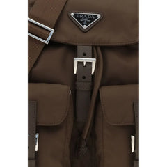 Prada Brown Nylon Backpack