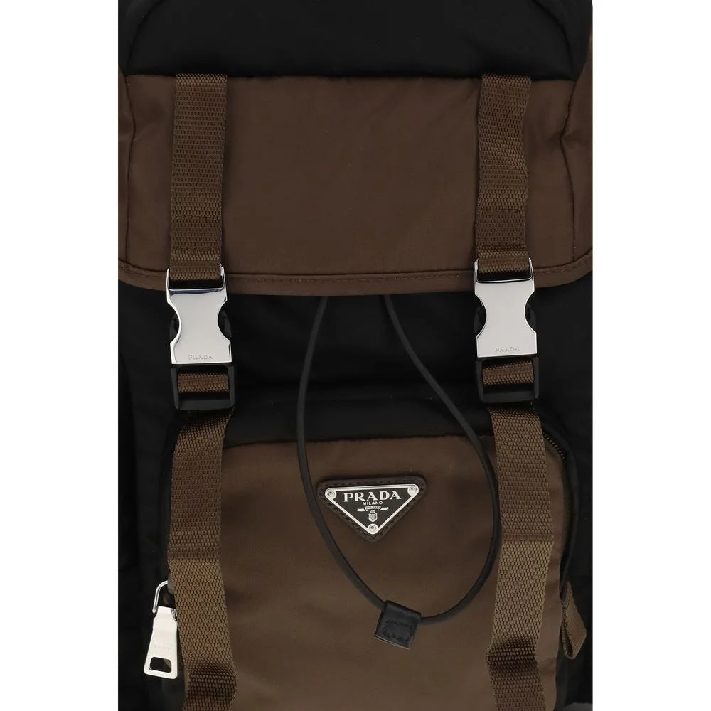Prada Brown Recycled Polyamide Backpack