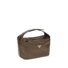 Prada Brown Recycled Polyamide Shoulder Bag
